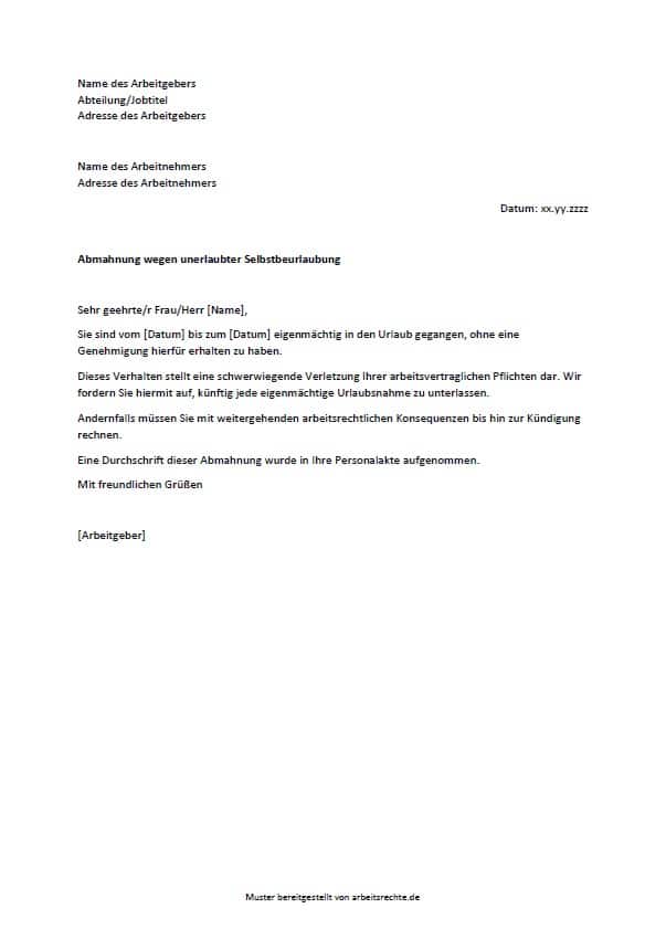 abmahnung-selbstbeurlaubung-vorschau