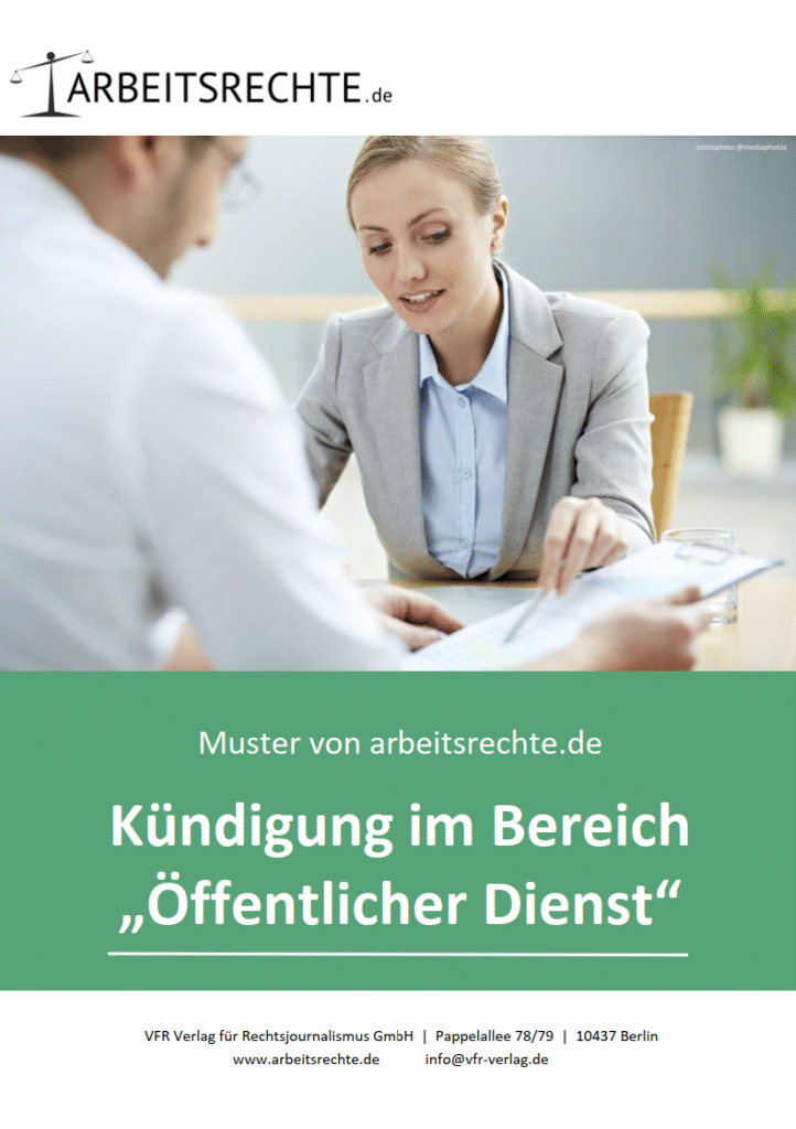 Kündigung im Bereich "Öffentlicher Dienst" Zulässig?