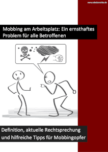 ebook zum Mobbing am Arbeitsplatz